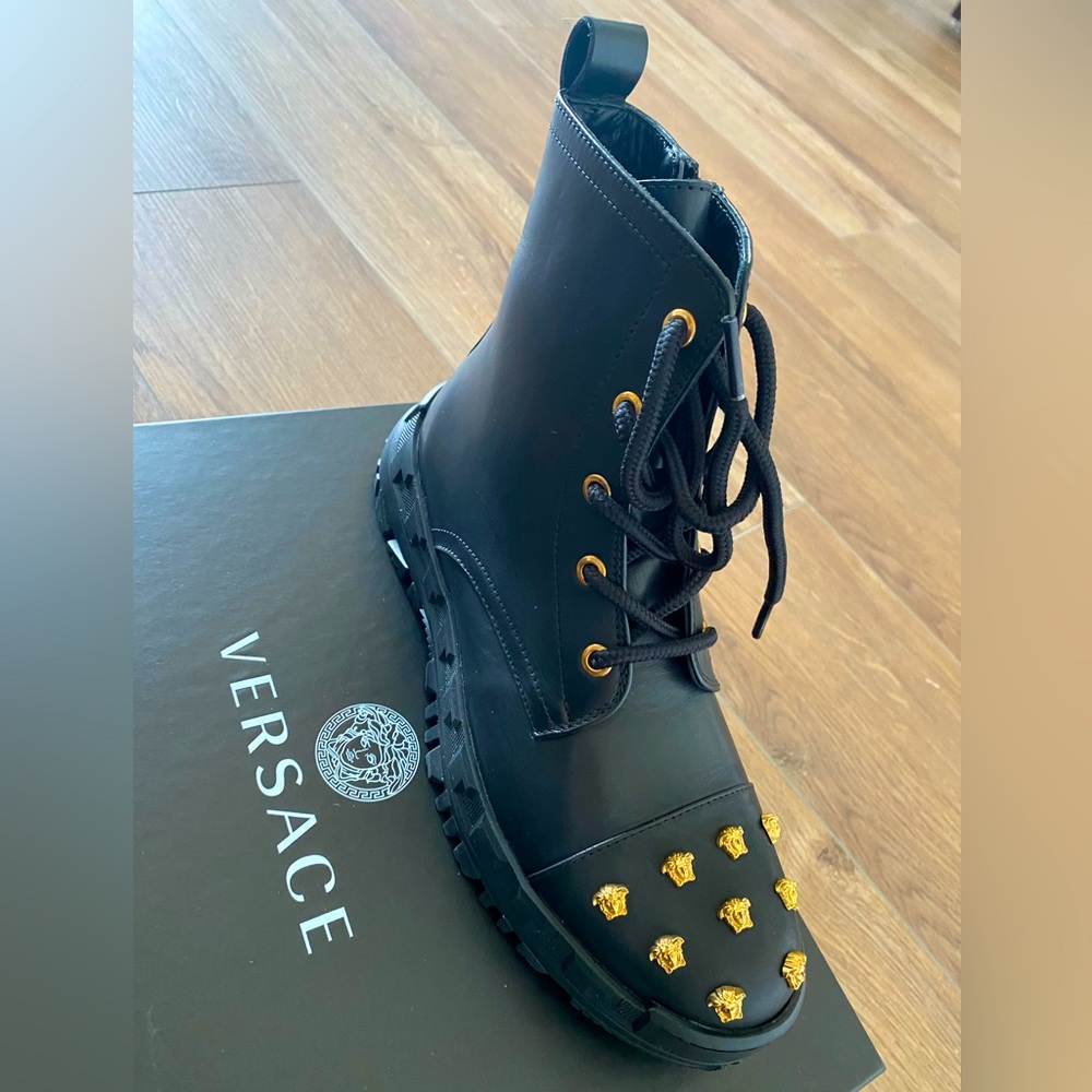 New Versace combat boot